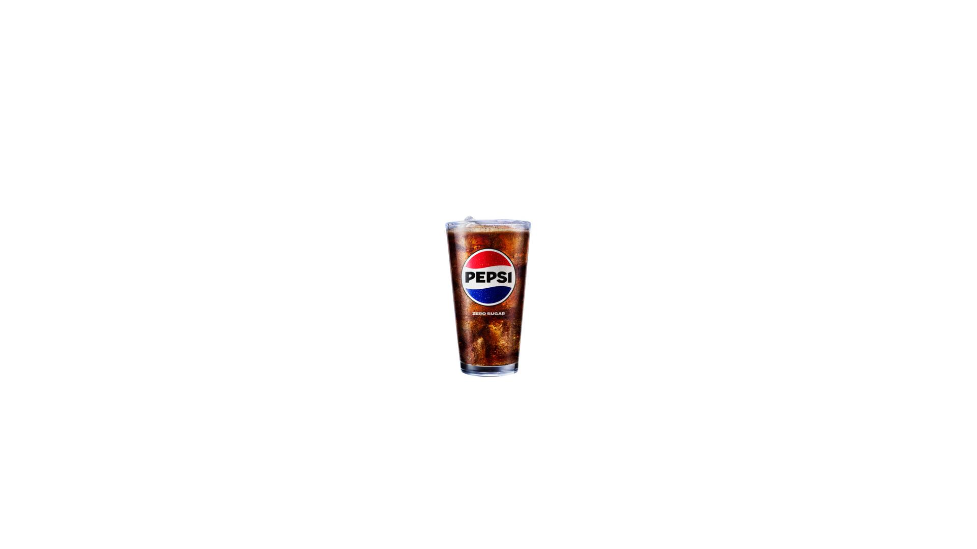 Pepsi Zero Sugar - 12 oz Glass Fountain cup