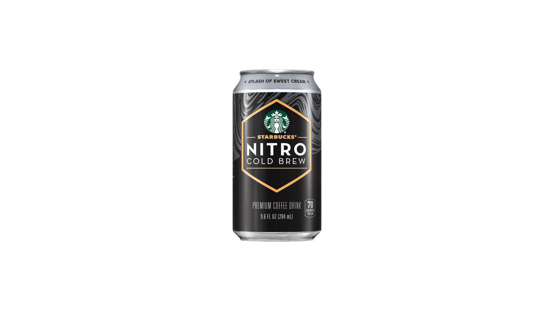 Starbucks Nitro Cold Brew Splash of Sweet Cream - 9.6 oz Can