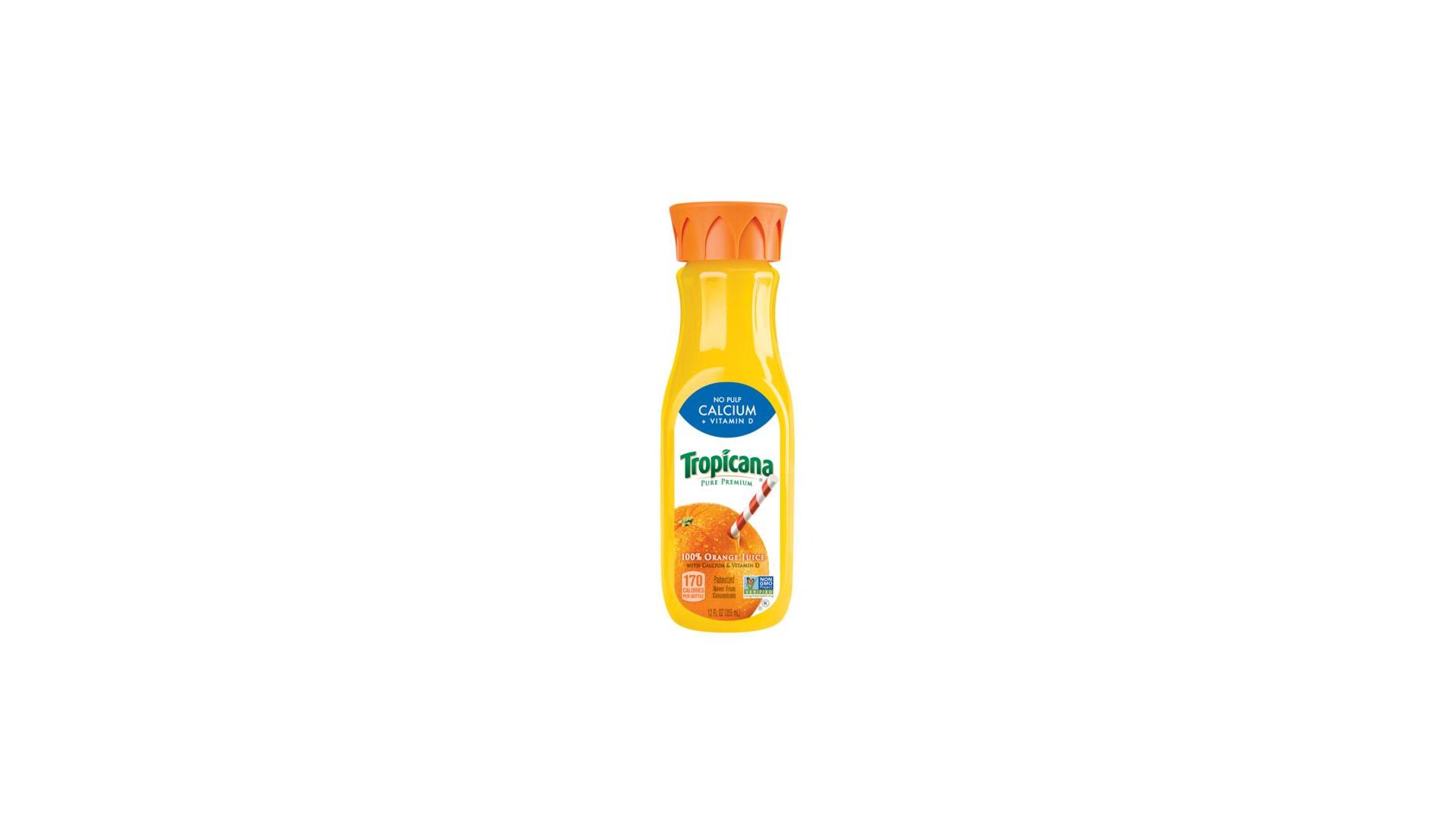 Tropicana No Pulp + Calcium 12 oz Bottle